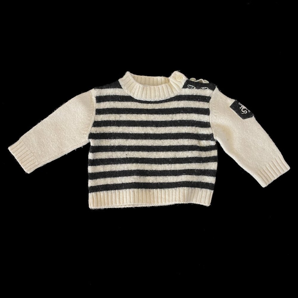 Agnes B Kids Striped Nautical Wool Acrylic Pullover Sweater Size 1 Year